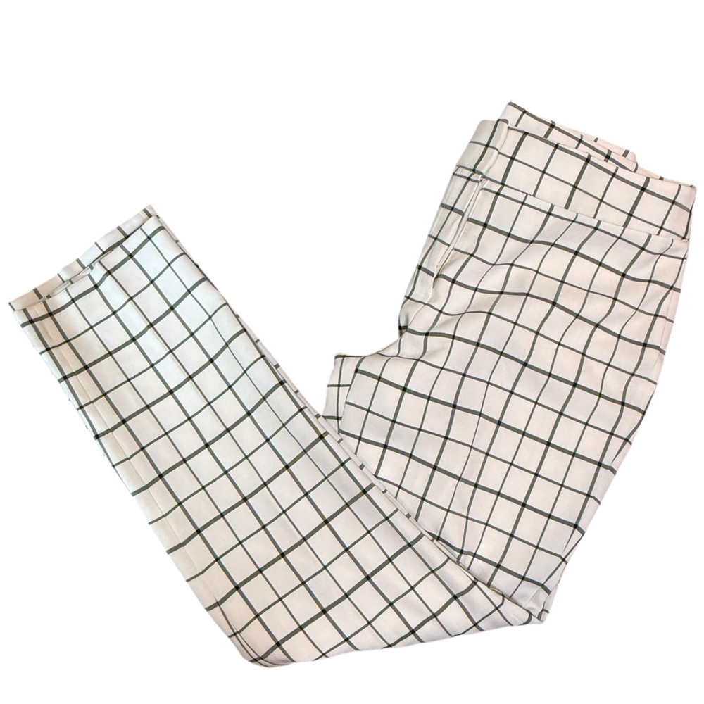 Nine West | White Checkered Women’s Pants | 8
